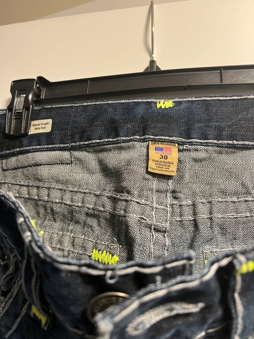 True Religion Relaxed Straight Jeans Size 30 - photo 4