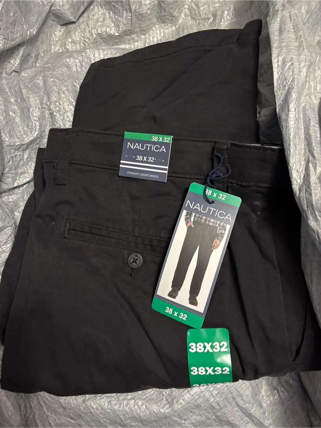 Nautica Black Pants, Size 38x32 - New with Tags! thumbnail