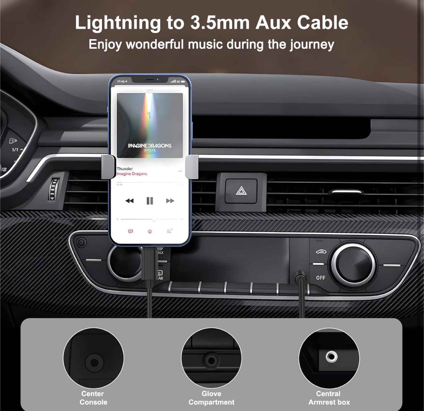 Lightning to 3.5mm Aux Cable - photo 5