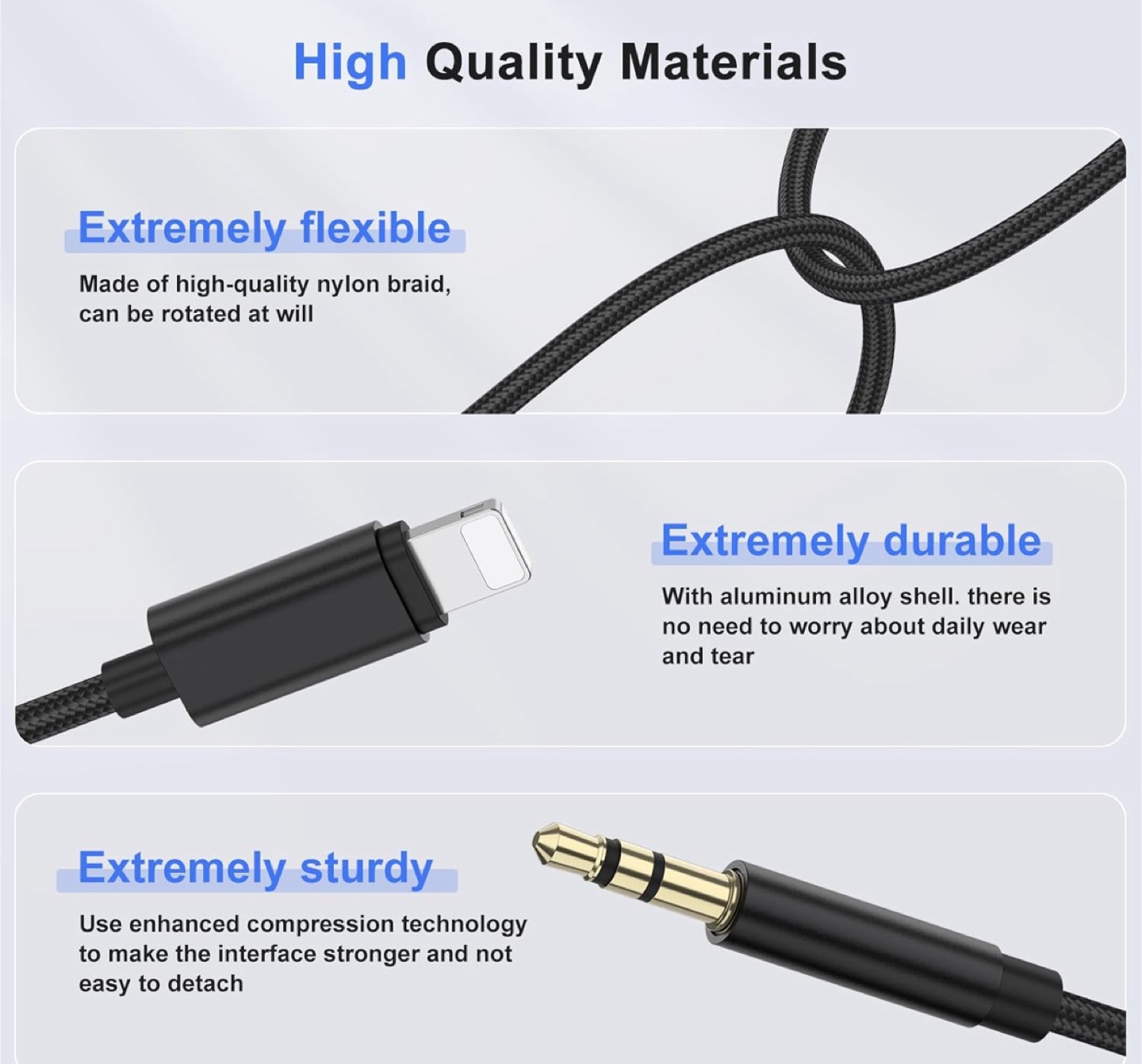 Lightning to 3.5mm Aux Cable - photo 2