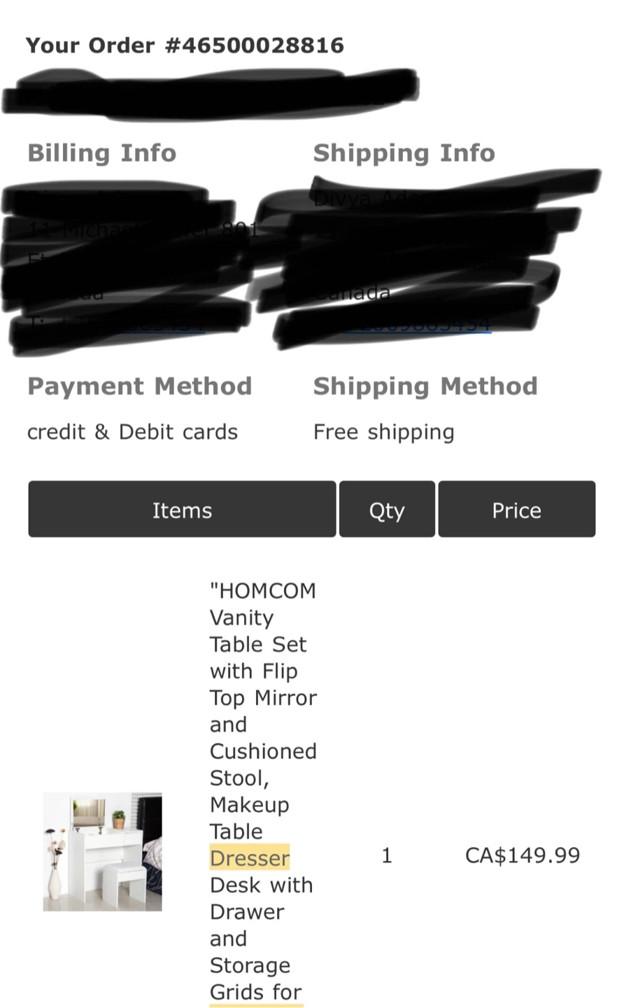 Aosom HOMCOM Vanity Table with Flip Top Mirror & Stool - photo 3