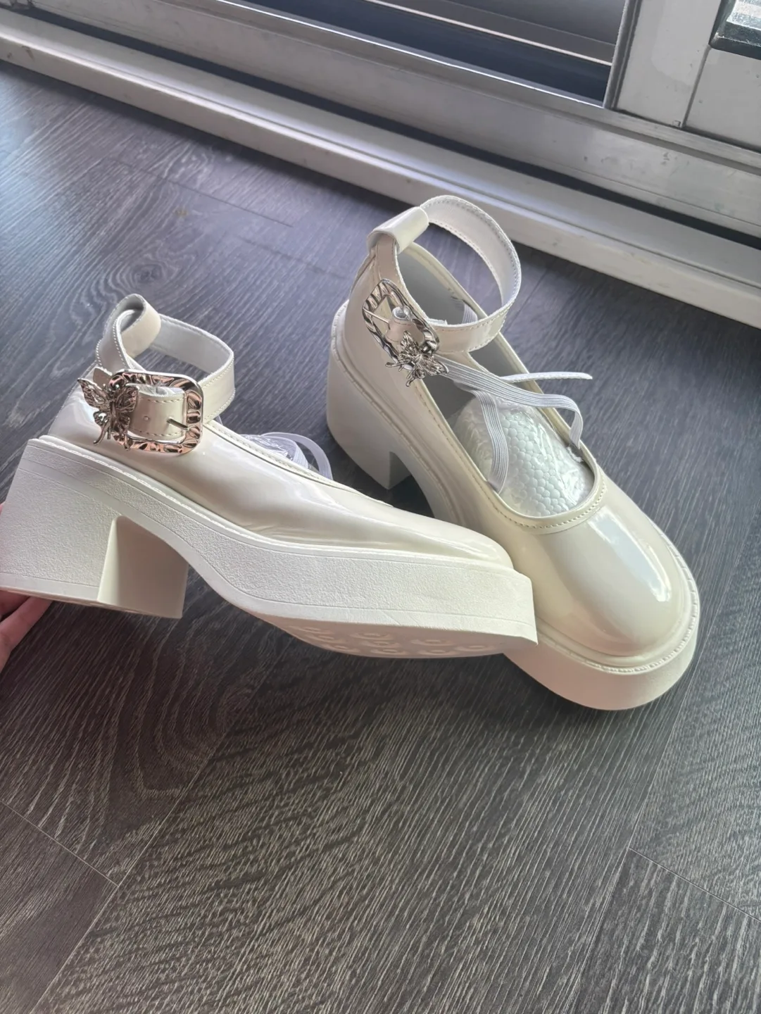 Cute Dolly Mary Jane Chunky Heels Platforms