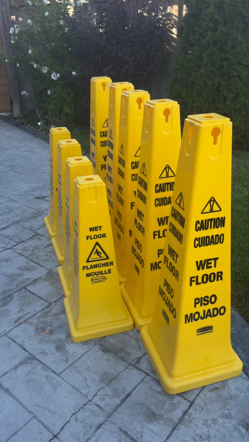 Wet Floor Caution Cones Signs - Set of 9 image indicator(2)