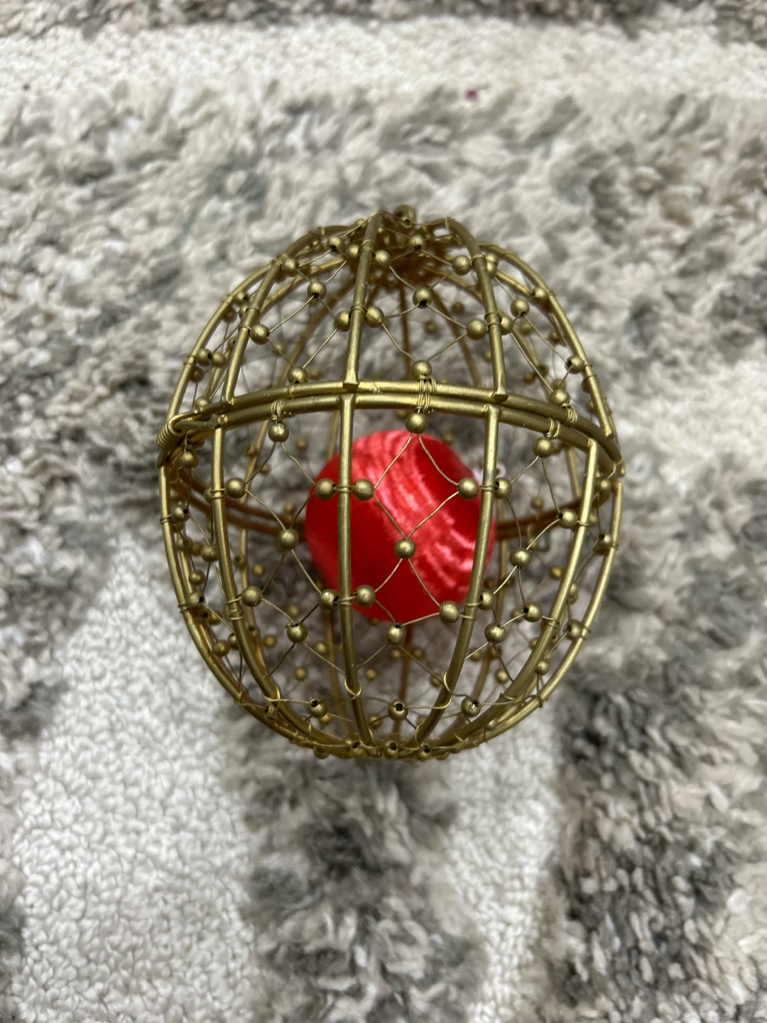 Gold Metal Decorative Sphere - photo 3