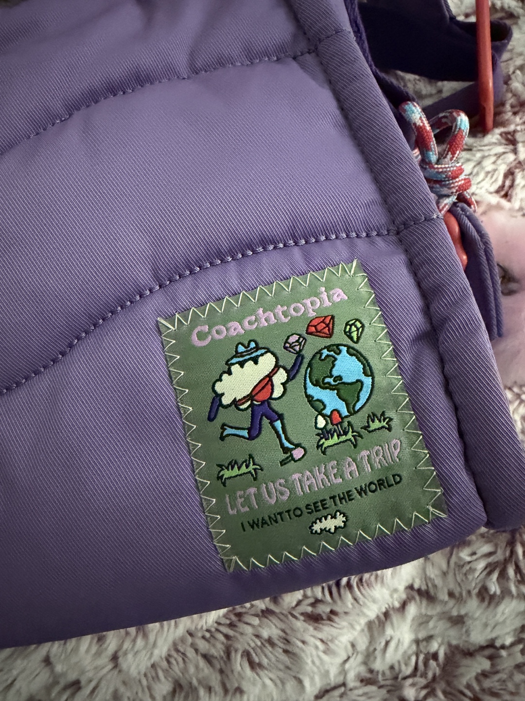 Coachtopia Purple Puffy Bag - photo 4