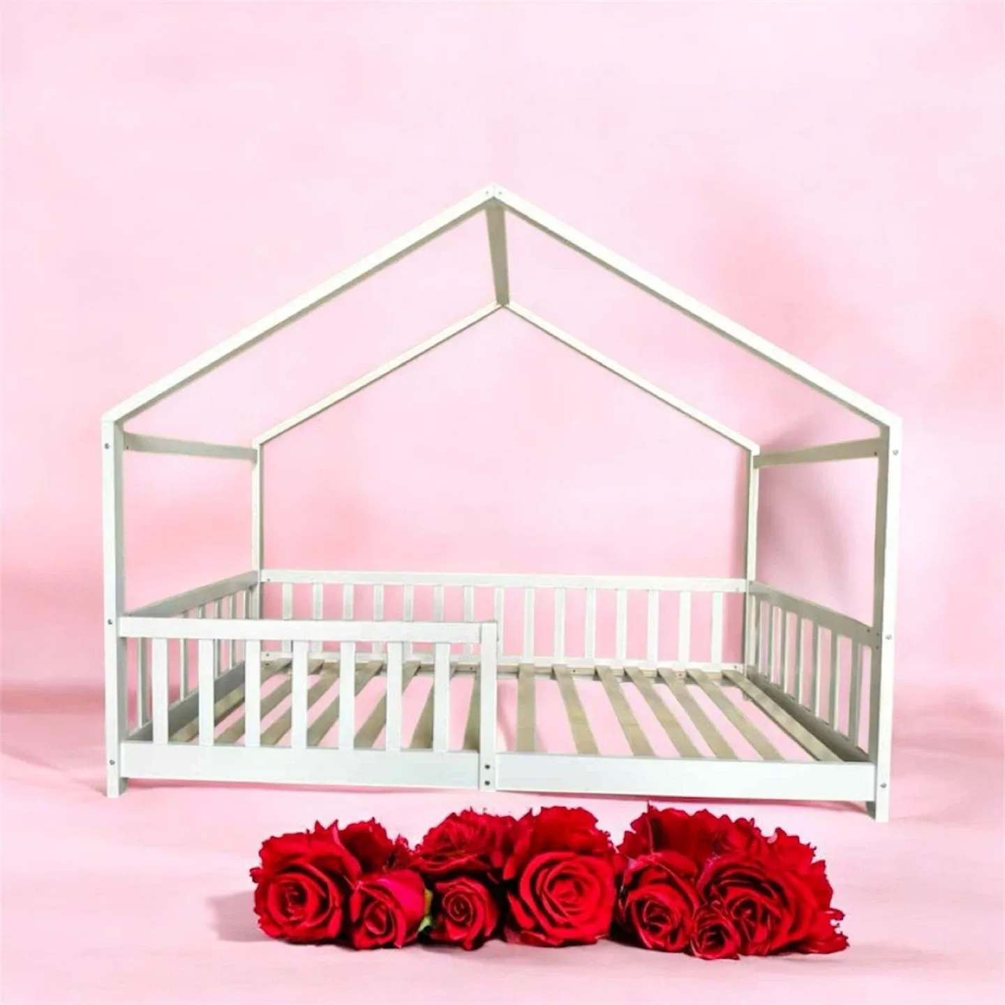 Kids House Bed Frame, single and double available image indicator(2)