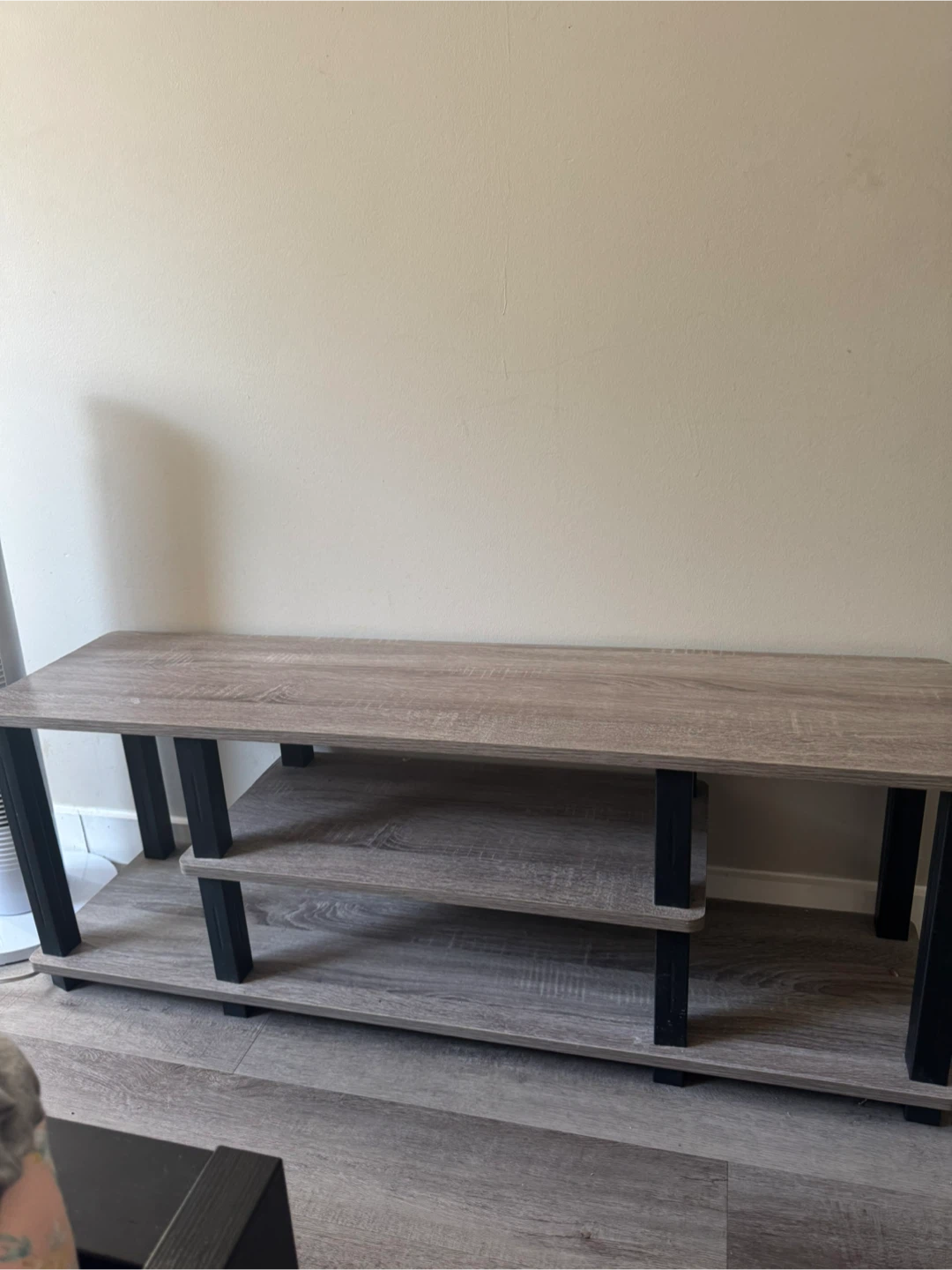 Furinno 18027GYW/BK Turn-S TV Stand - photo 3