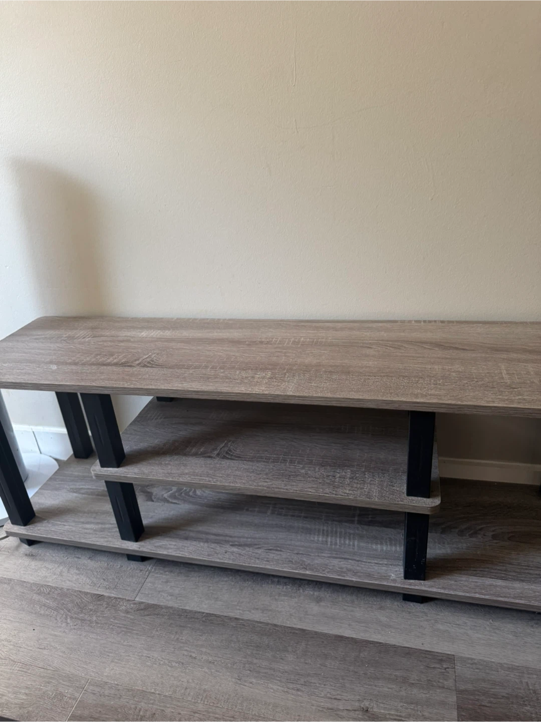 Furinno 18027GYW/BK Turn-S TV Stand - photo 2