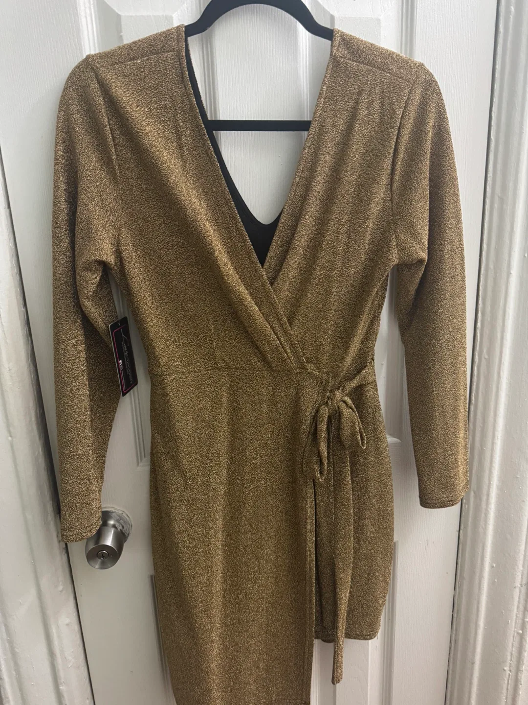 Wrap Dress - Gold thumbnail