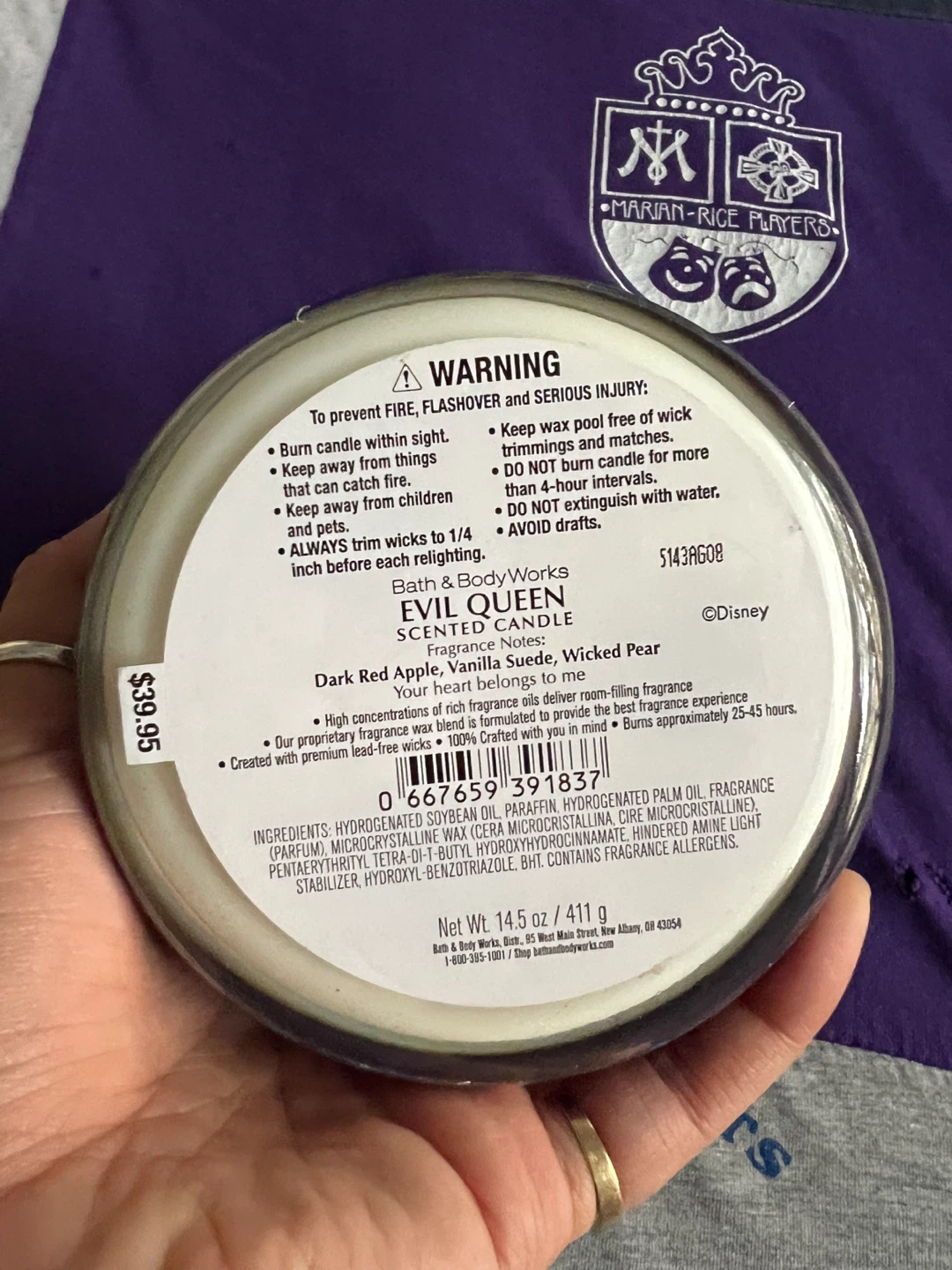 Bath and body works Candle evil queen - photo 3