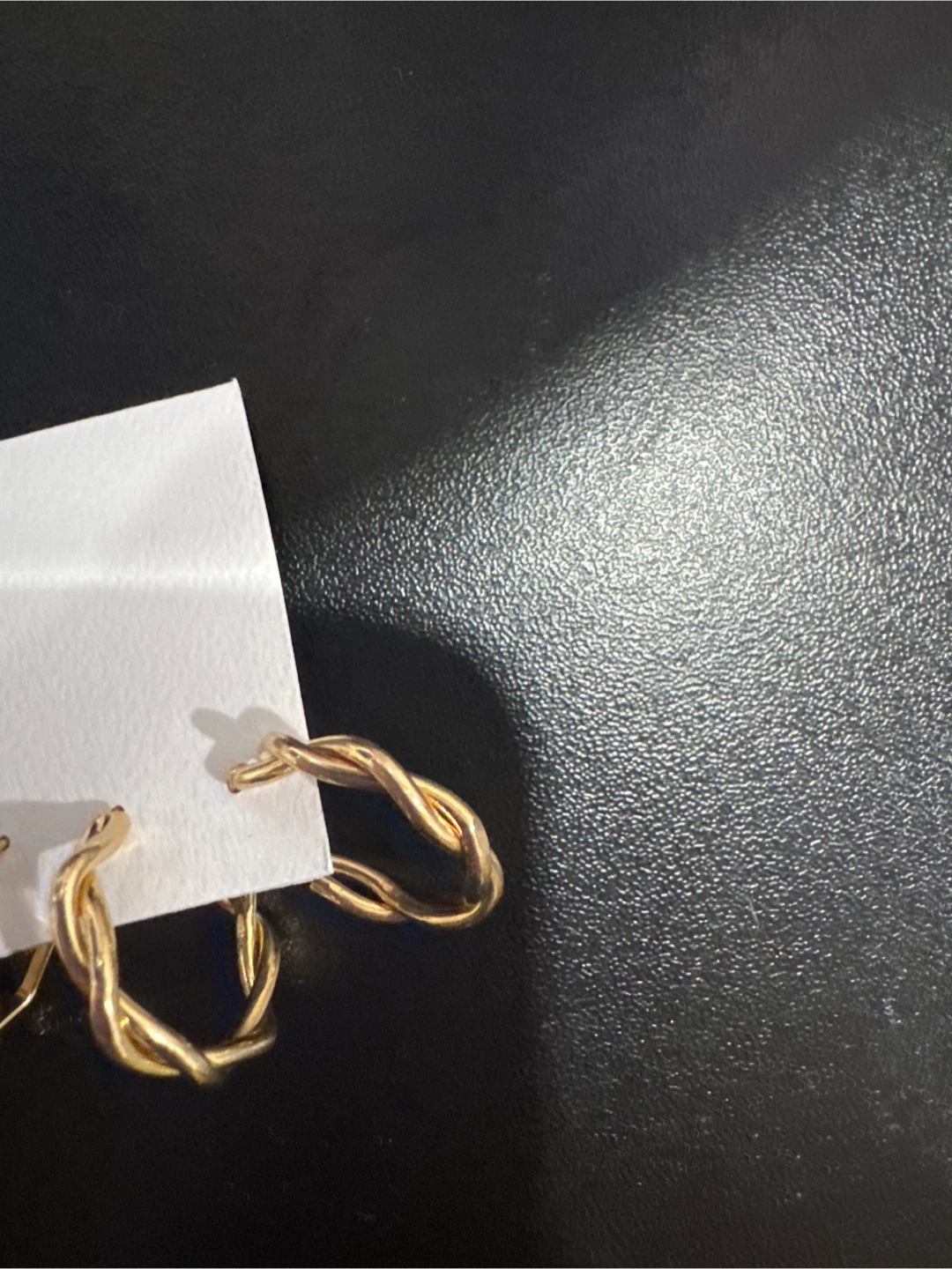 Gold Twisted Hoop Earrings