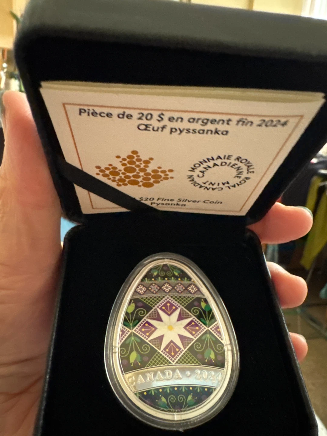 2024 $20 Fine Silver Coin Pysanka - photo 4