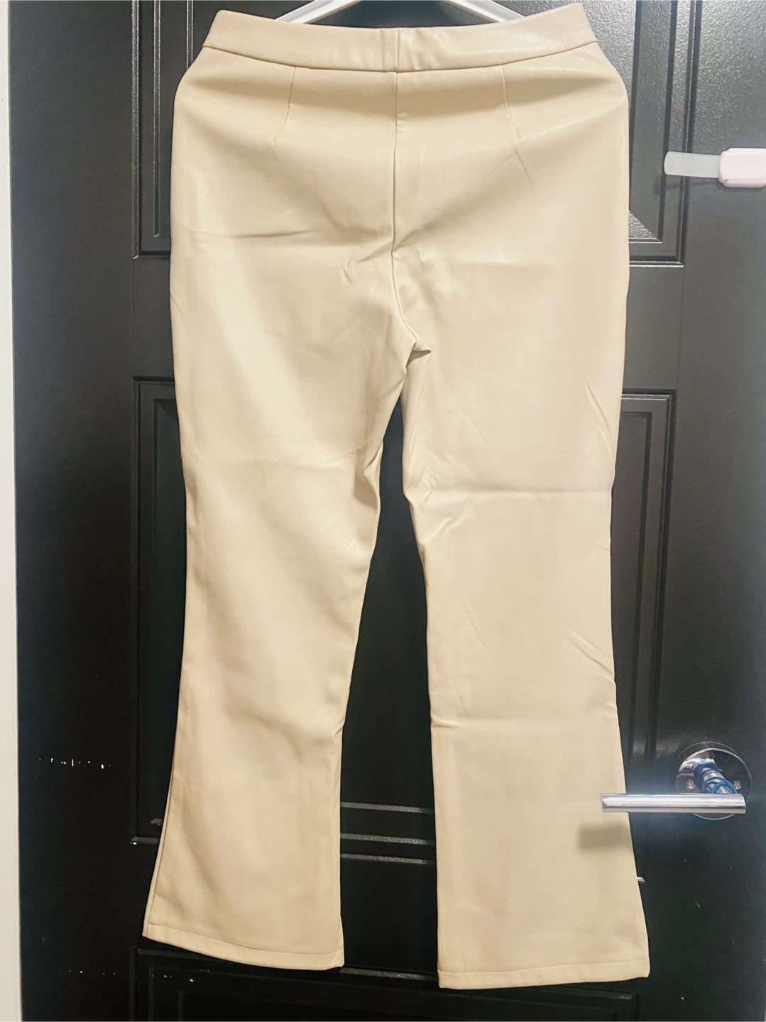 Joe Fresh Beige Faux Leather Pants - Size 0 - photo 2