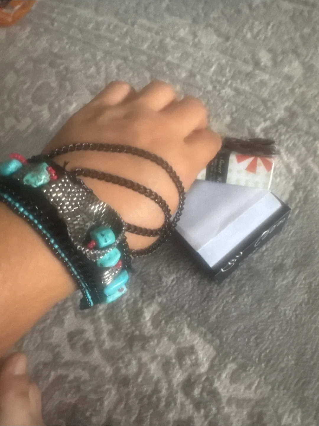 Bracelet with Turquoise Stones image indicator(2)
