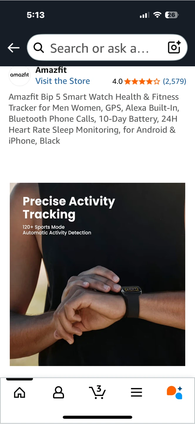 Amazfit Bip 5 Smart Watch - Soft Black - photo 5