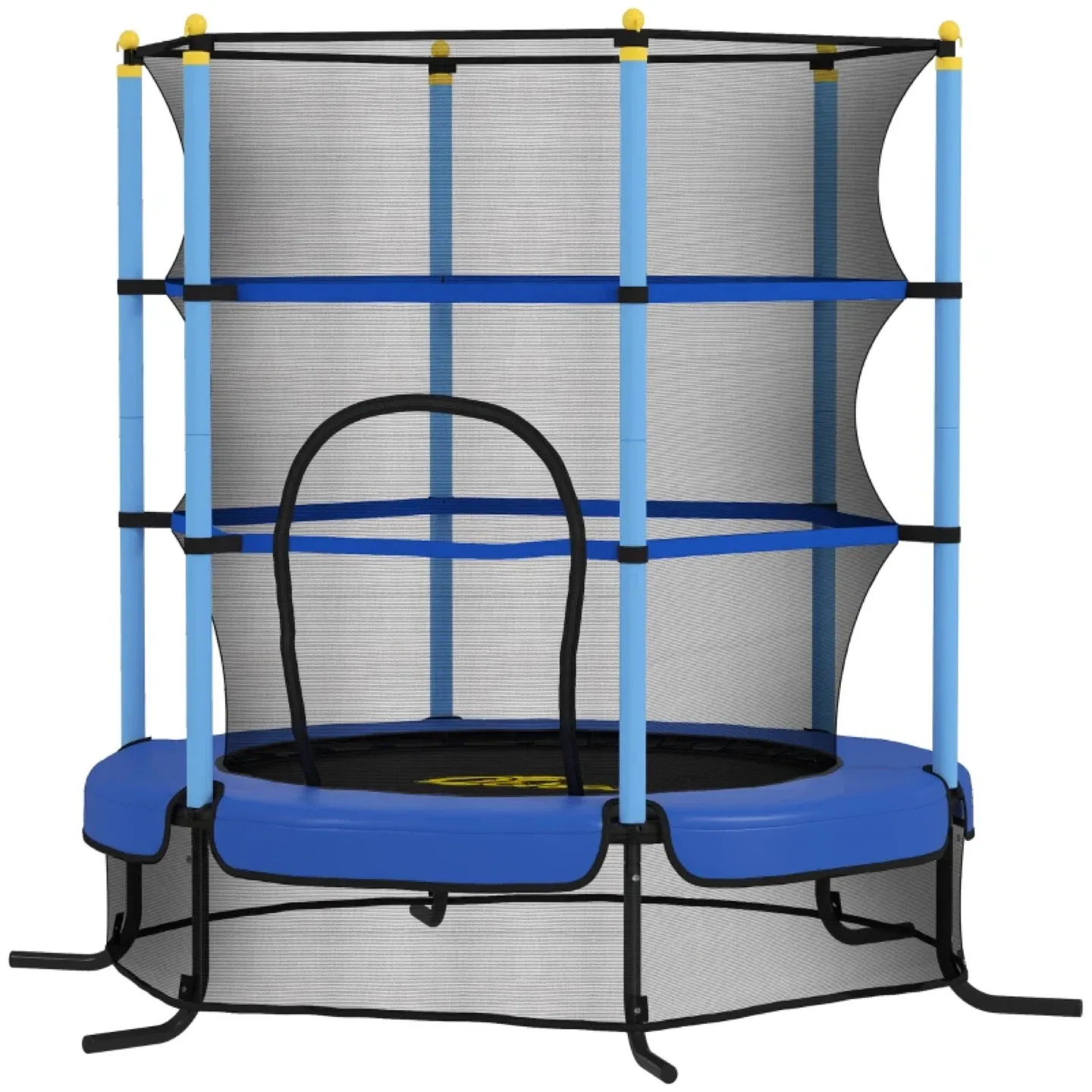 Qaba Kids Trampoline with Safety Enclosure Net image indicator(2)
