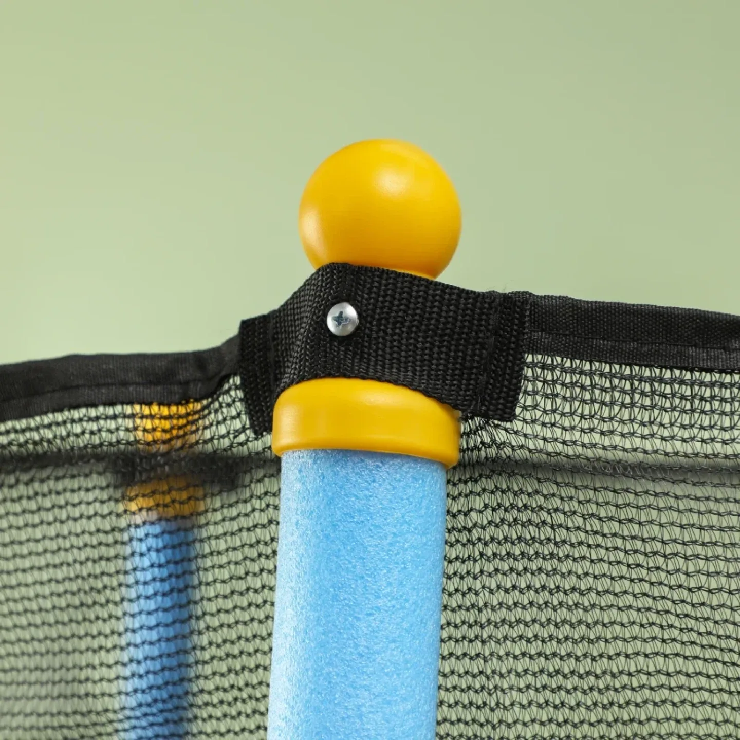 Qaba Kids Trampoline with Safety Enclosure Net image indicator(10)