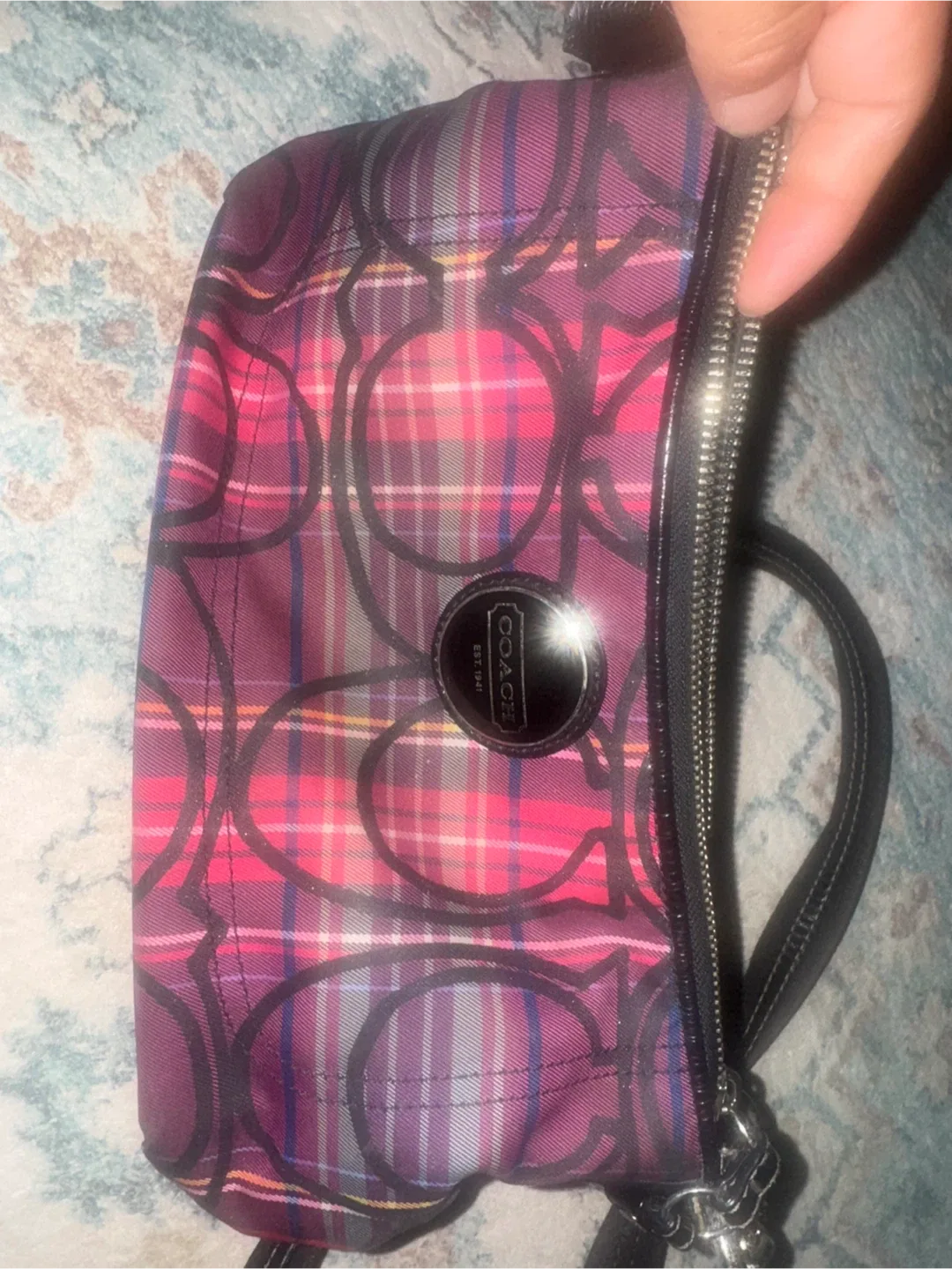 Coach Plaid Shoulder Bag image indicator(3)