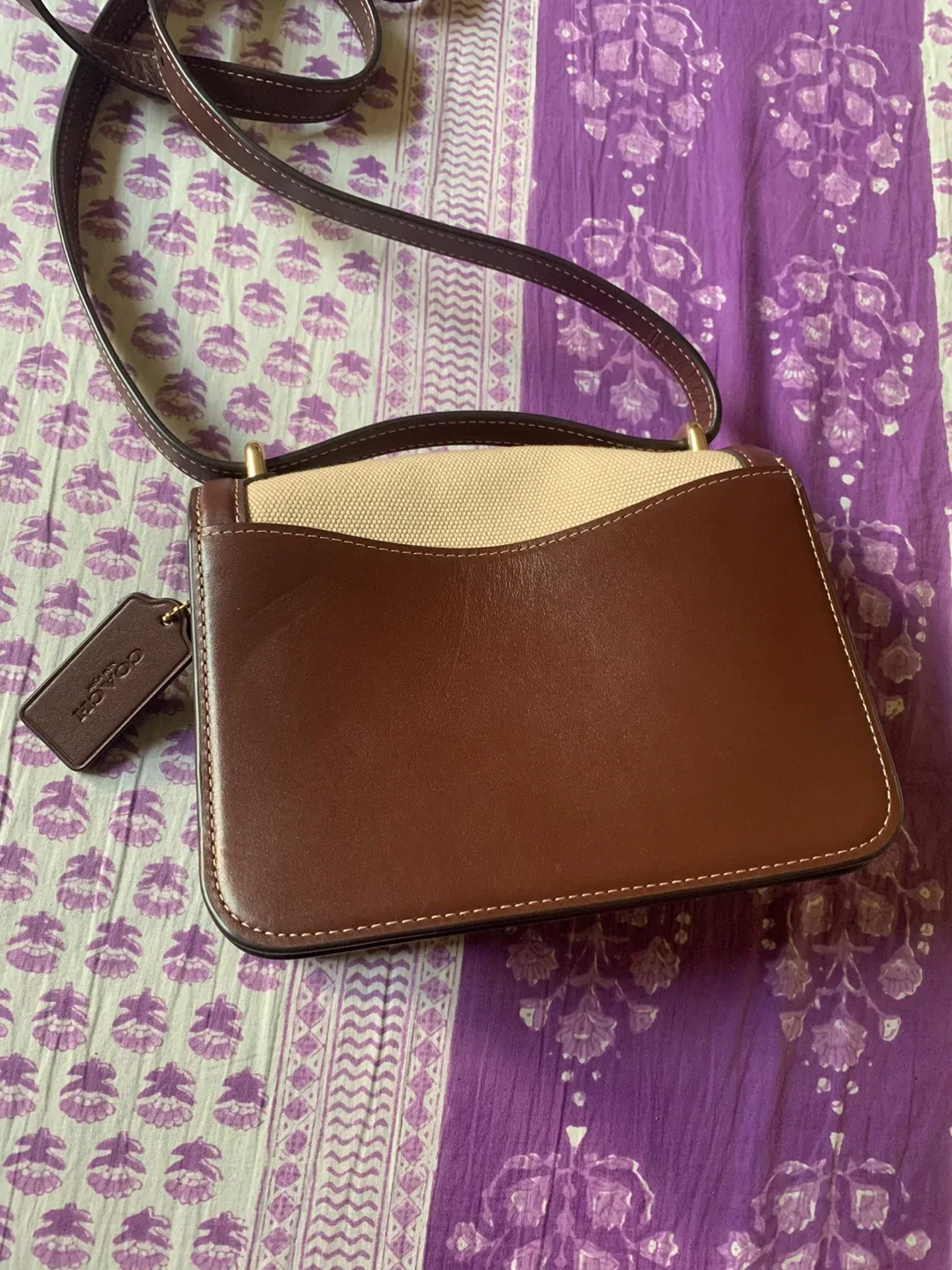 Coach Crossbody Brown & Beige Bag image indicator(2)
