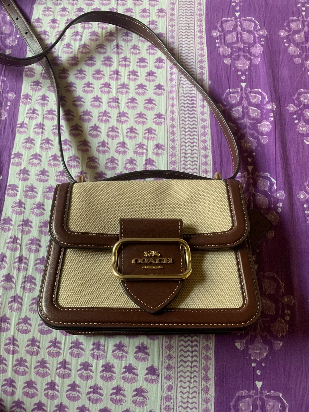 Coach Crossbody Brown & Beige Bag image indicator(4)
