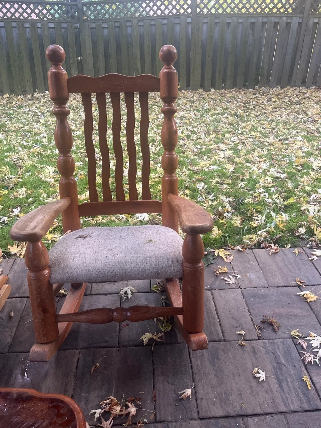 Wooden Rocking Chair thumbnail