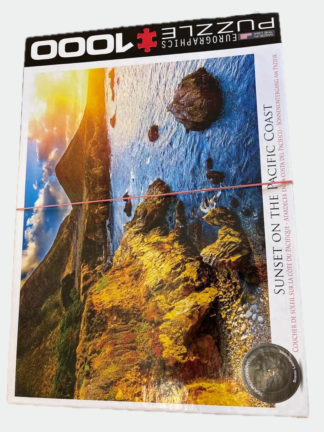 Eurographics Sunset on the Pacific Coast 1000 Piece Puzzle thumbnail