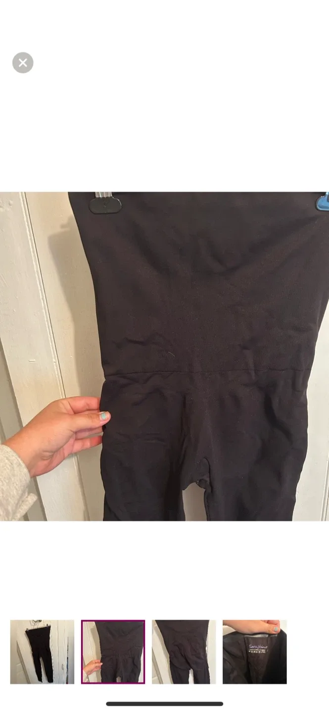 Seraphine Black Maternity Leggings - Size L image indicator(2)