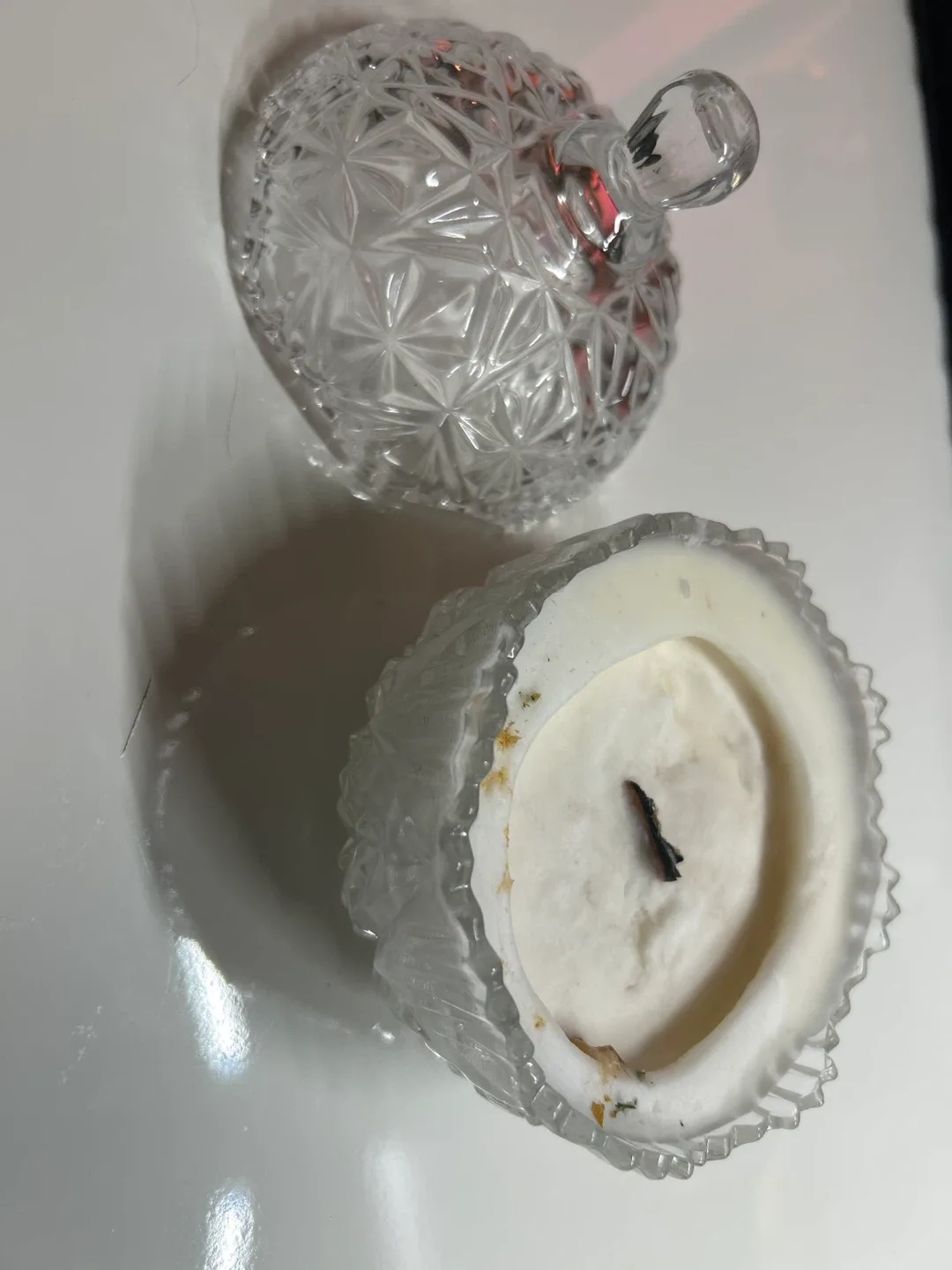 Natural Soy Wax Crystal Candle with Lid image indicator(2)
