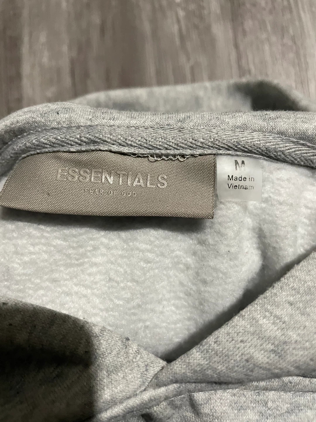 Essentials Fear of God Hoodie - Grey, Size M - photo 4