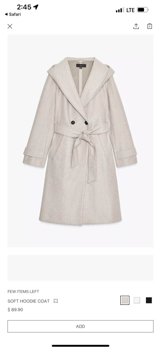 Soft Hoodie Coat