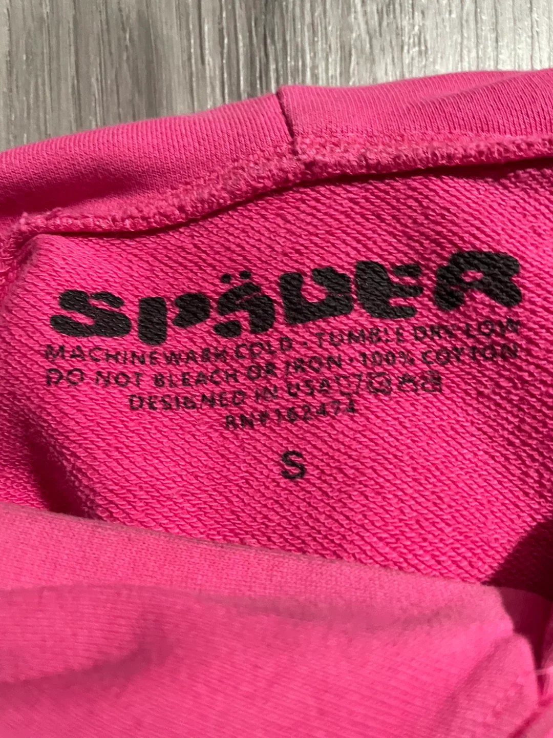 Sp5der Pink Hoodie - Size Small image indicator(3)