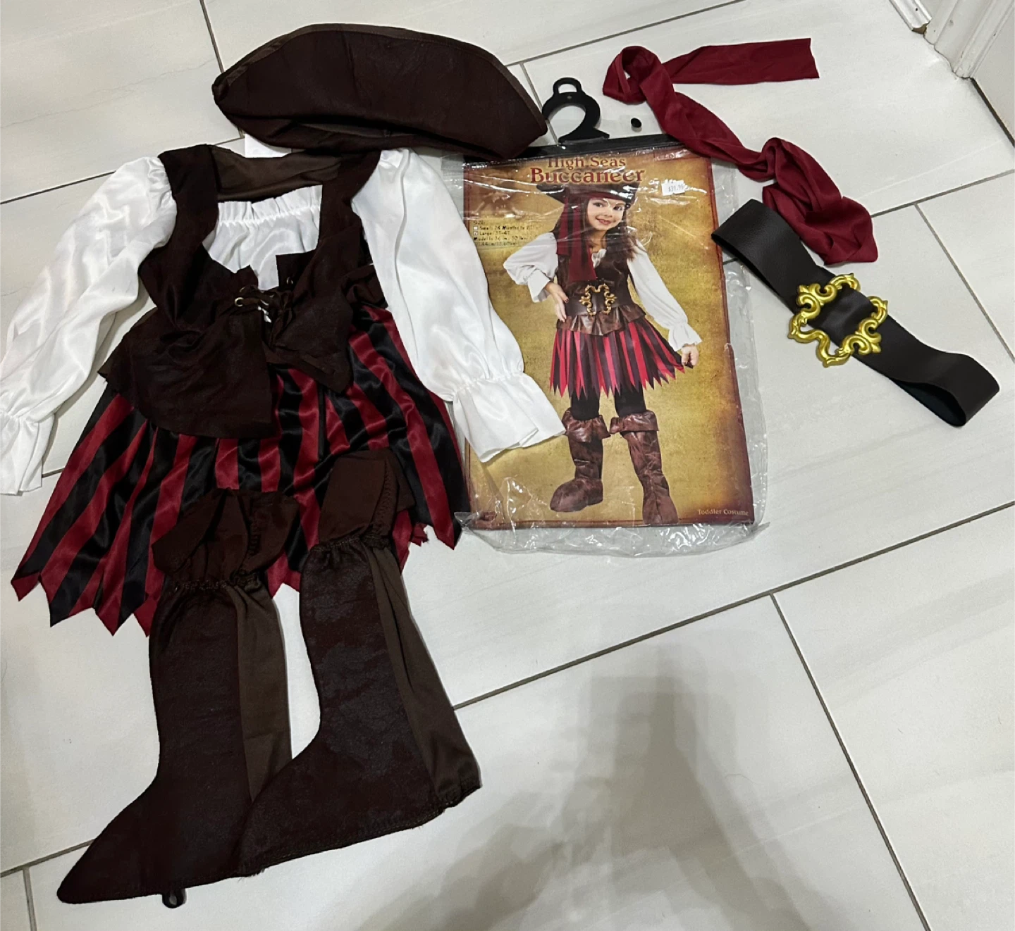 NEW High Seas Buccaneer Costume - Size Large 3T-4T