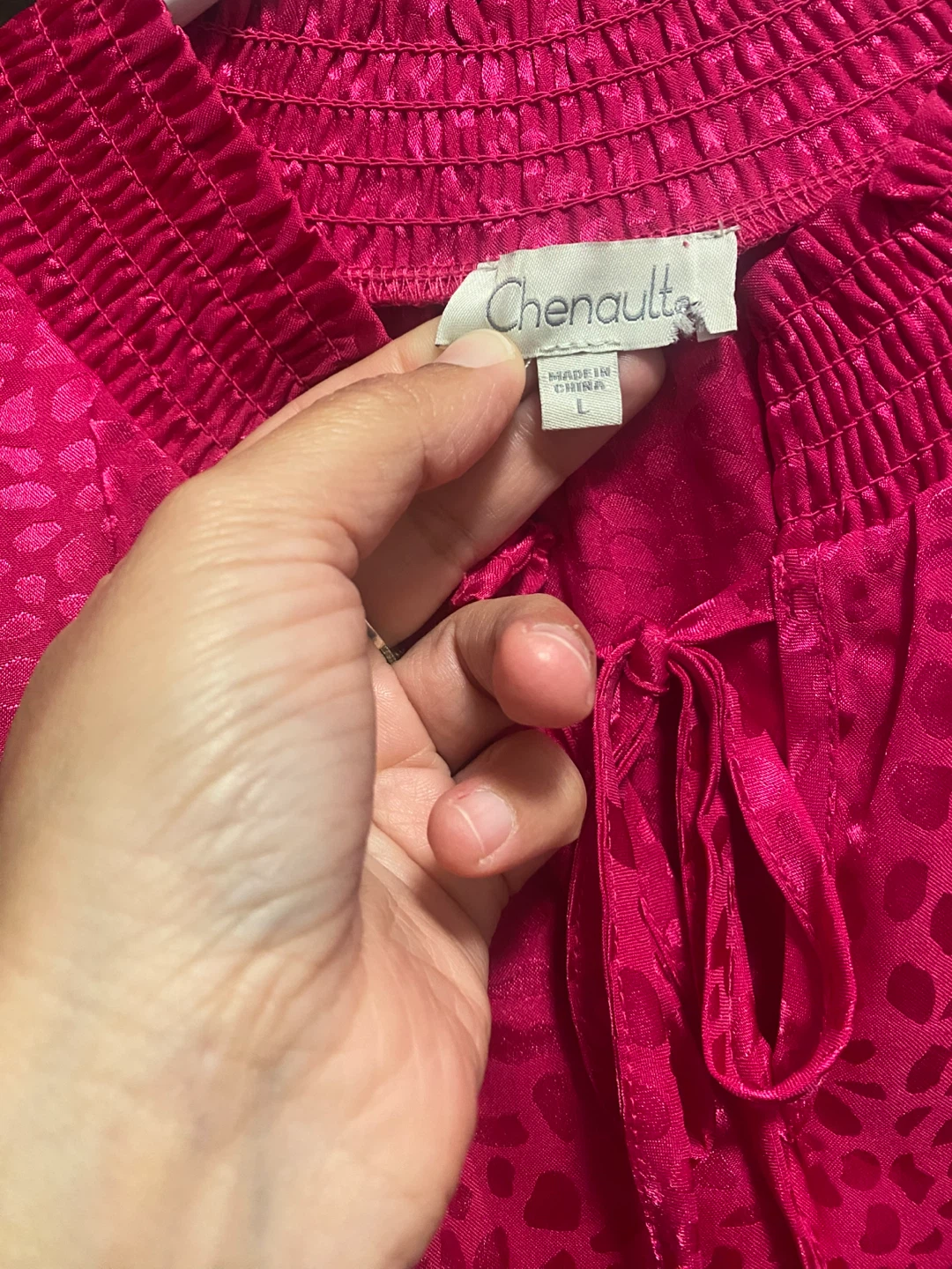 Chenault Pink Dress - Size L - photo 3