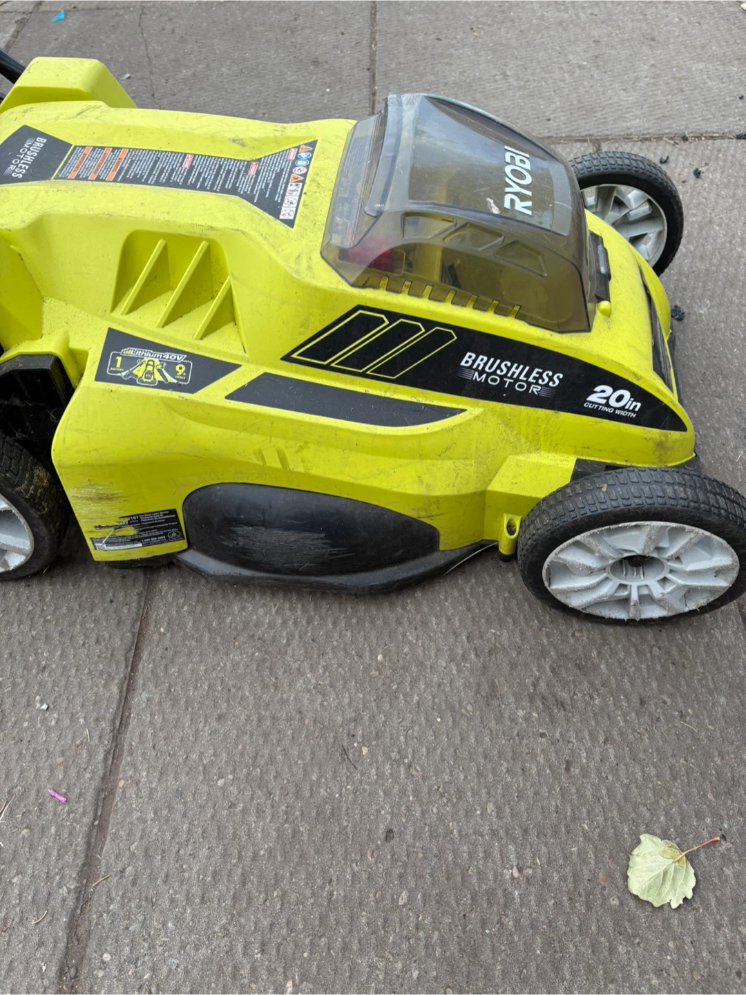 Ryobi 20in Brushless Motor Lawn Mower - photo 2