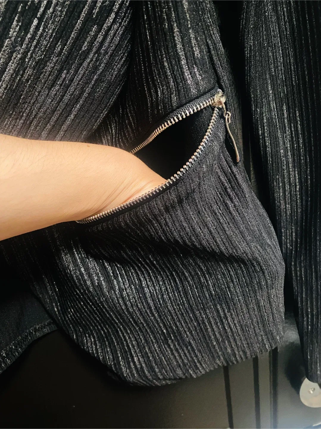 Crème Fraîche Black Blazer, Size S image indicator(6)