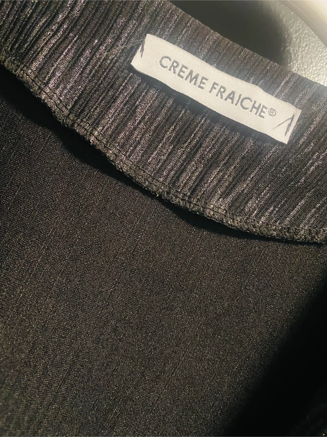 Crème Fraîche Black Blazer, Size S - photo 3