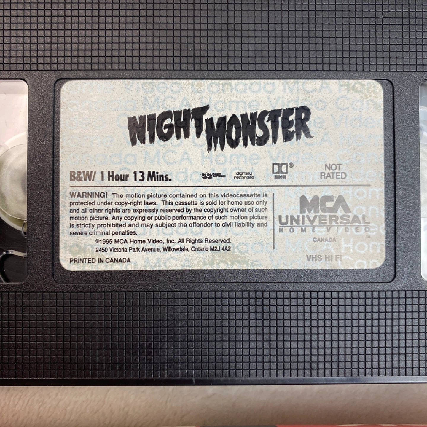 Night Monster VHS Tape (FREE) - photo 3