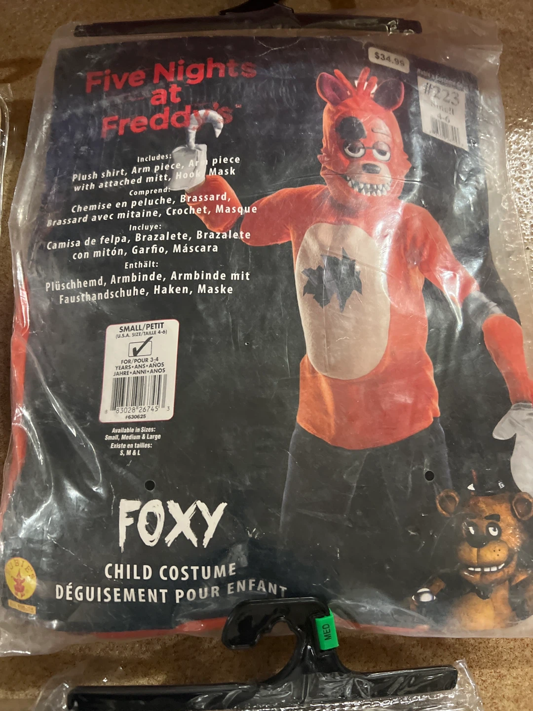 Kids Wolverine Muscle Costume - Size Medium (8-10) - photo 3