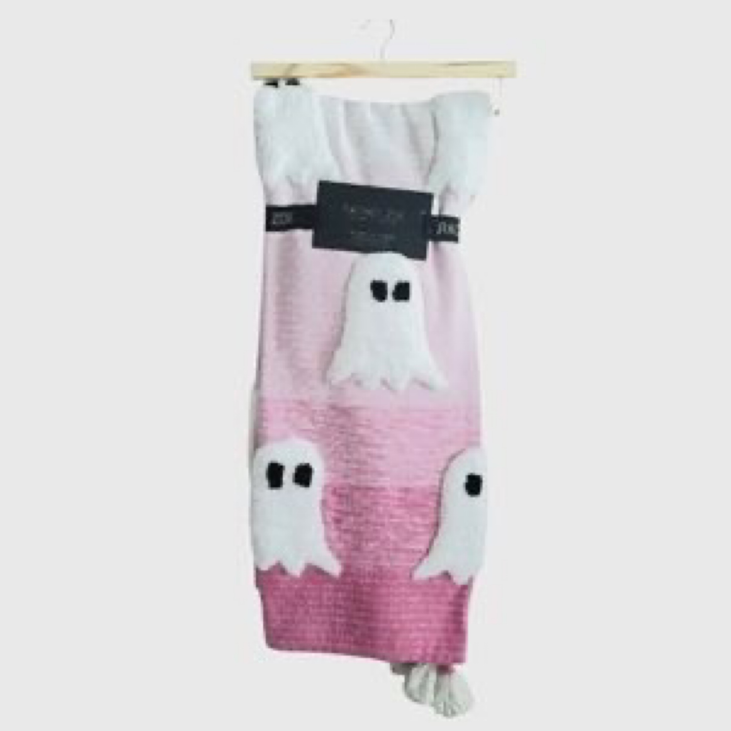New Rachel Zoe - Pink Ghost Decorative Throw Blanket