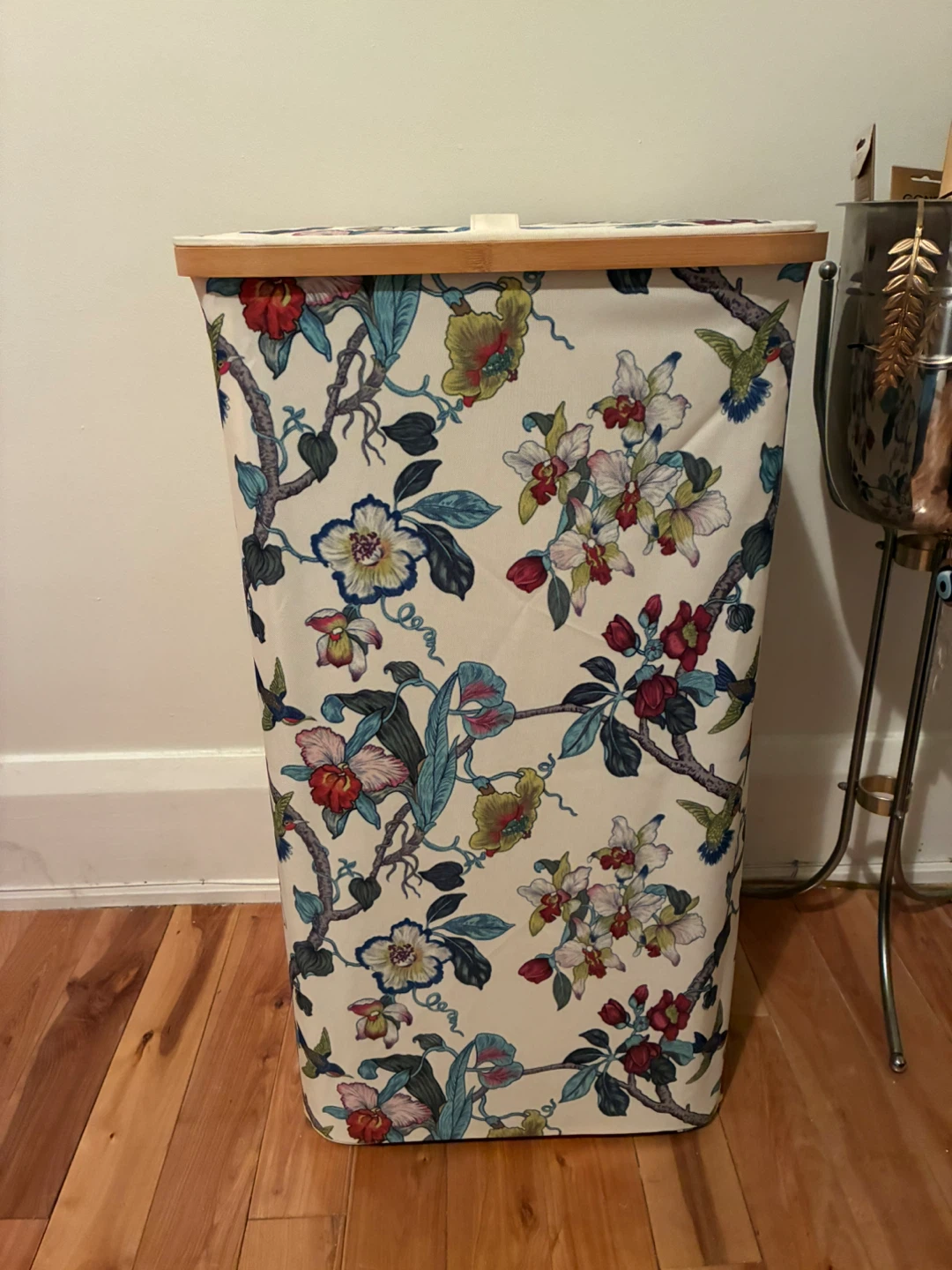 Floral Laundry Hamper with Lid - photo 3