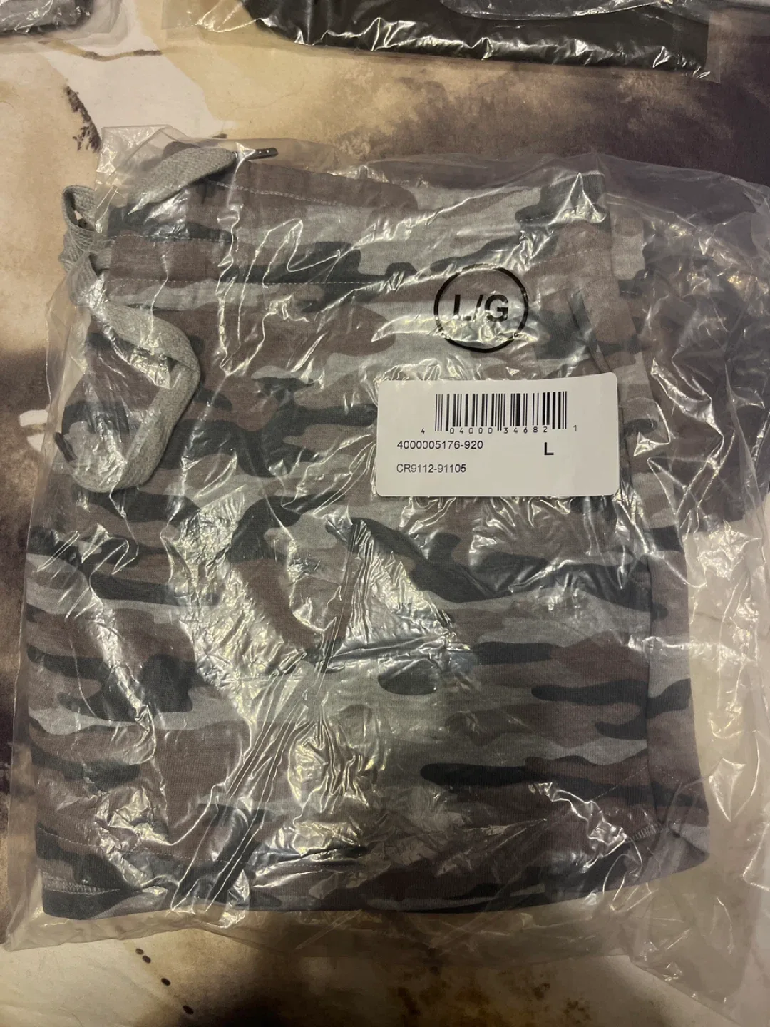 CLEO New Camo Jogger Shorts- Size Large