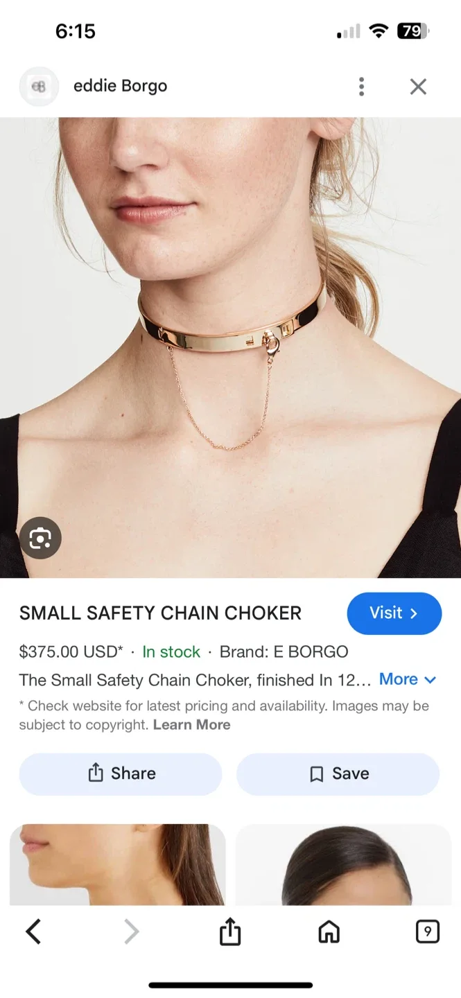 Eddie Borgo Small Safety Chain Choker image indicator(2)