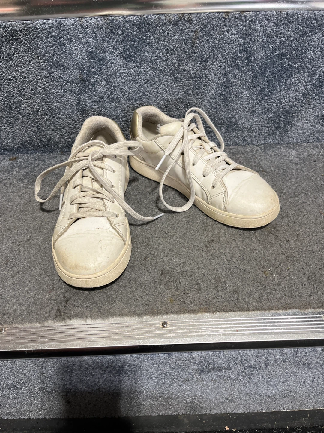 Geox White Leather Sneakers - Size 41