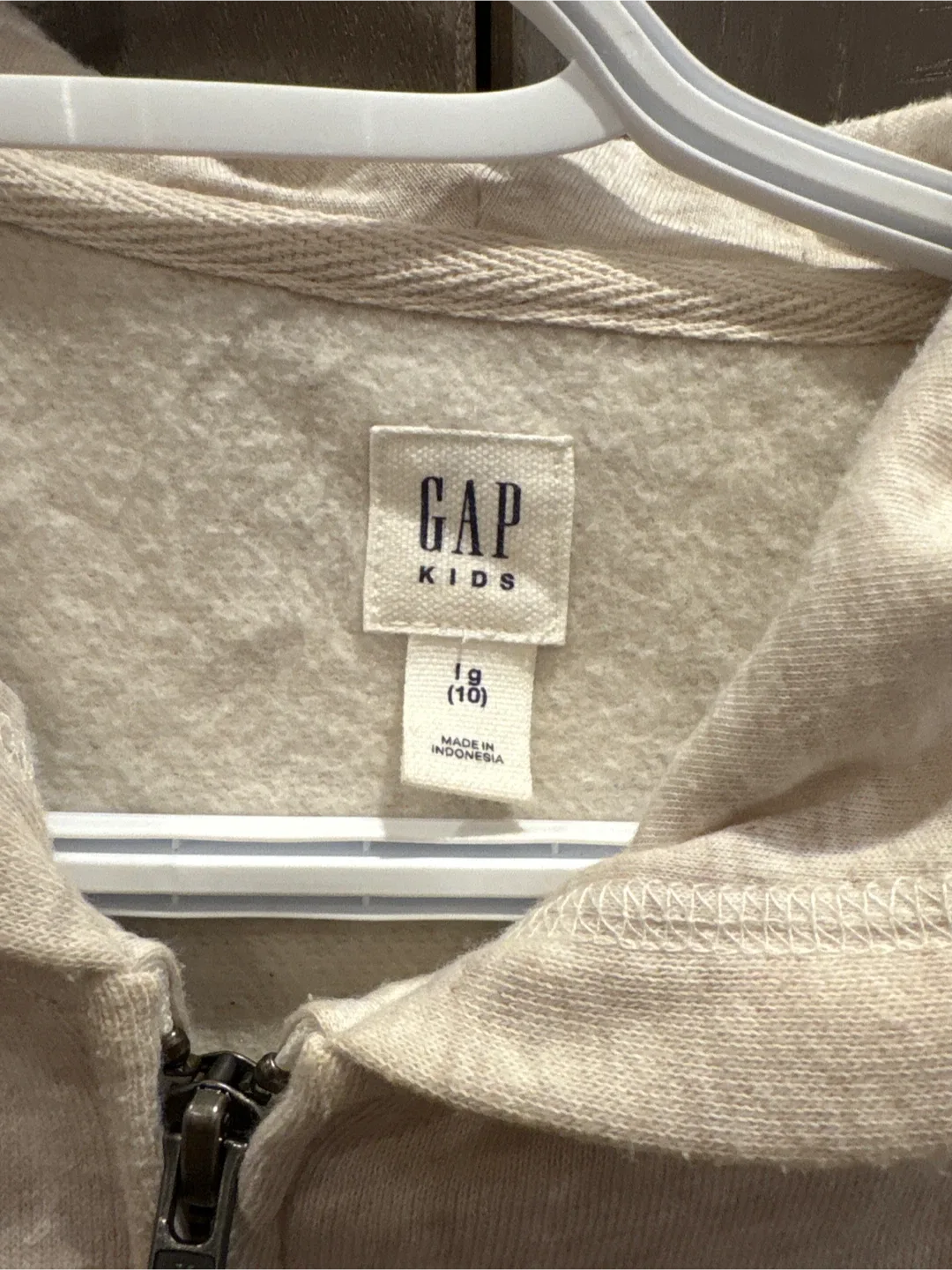Gap Kids Beige Hoodie - Size 10 image indicator(2)