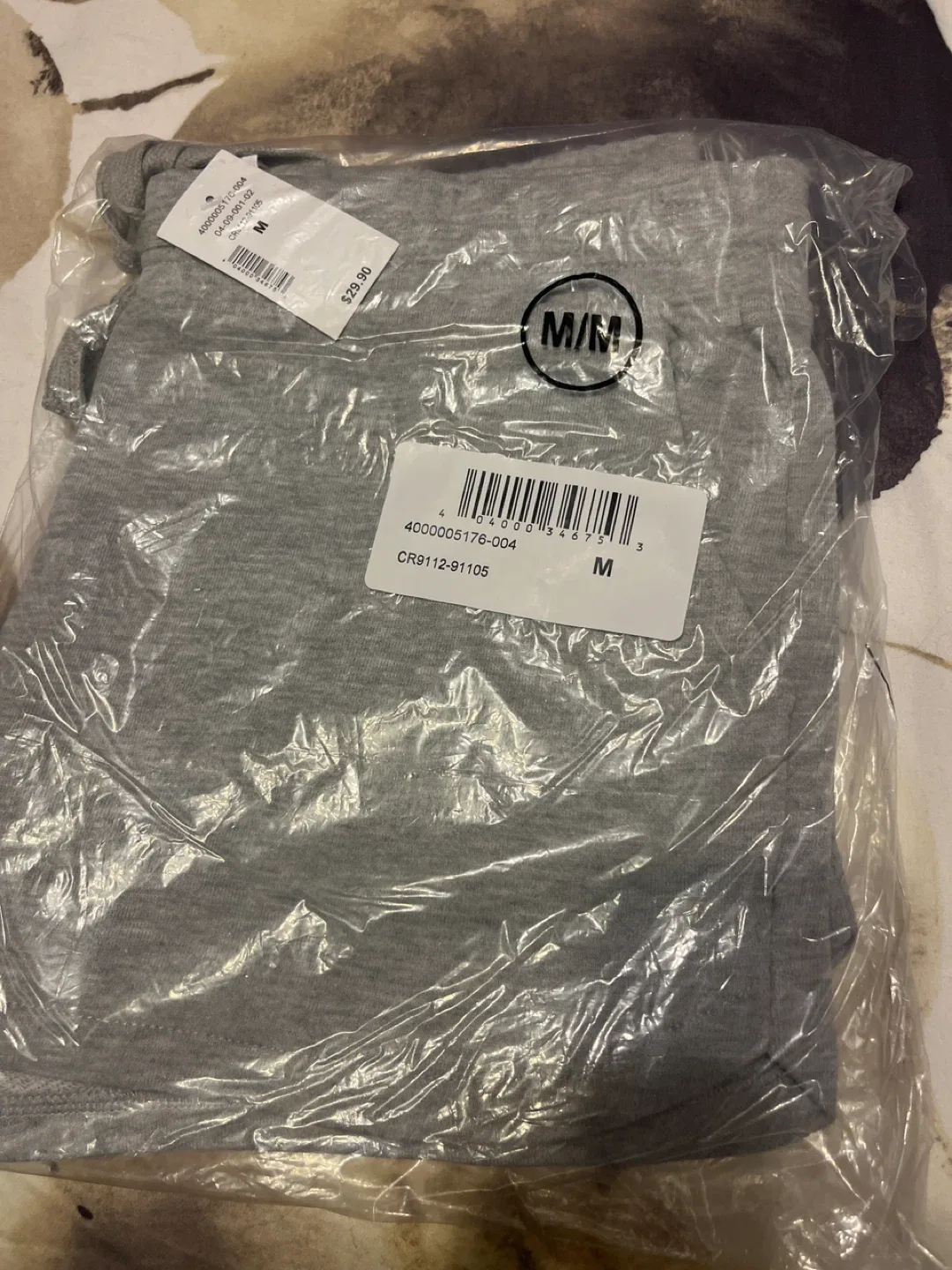 CLEO New Grey Jogger Shorts - Size M