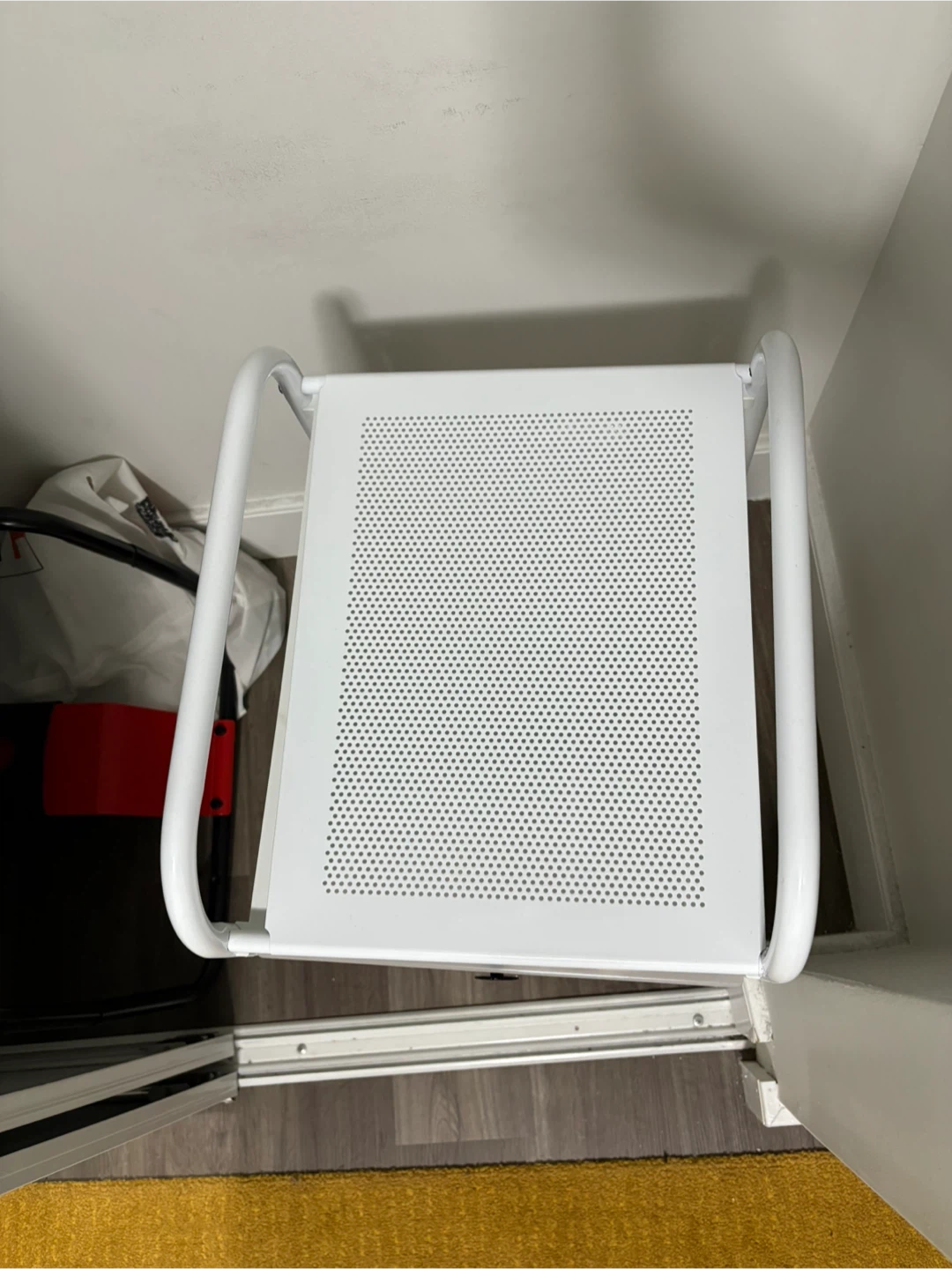 White Rolling Cart with 3 Drawers - photo 2