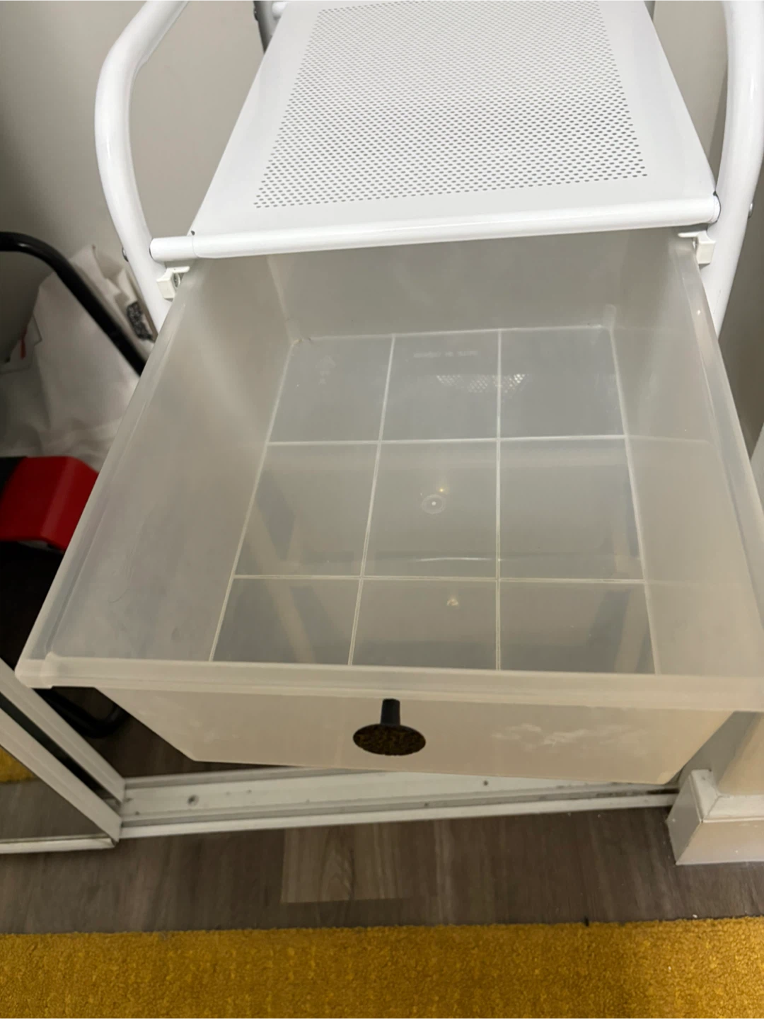 White Rolling Cart with 3 Drawers - photo 3