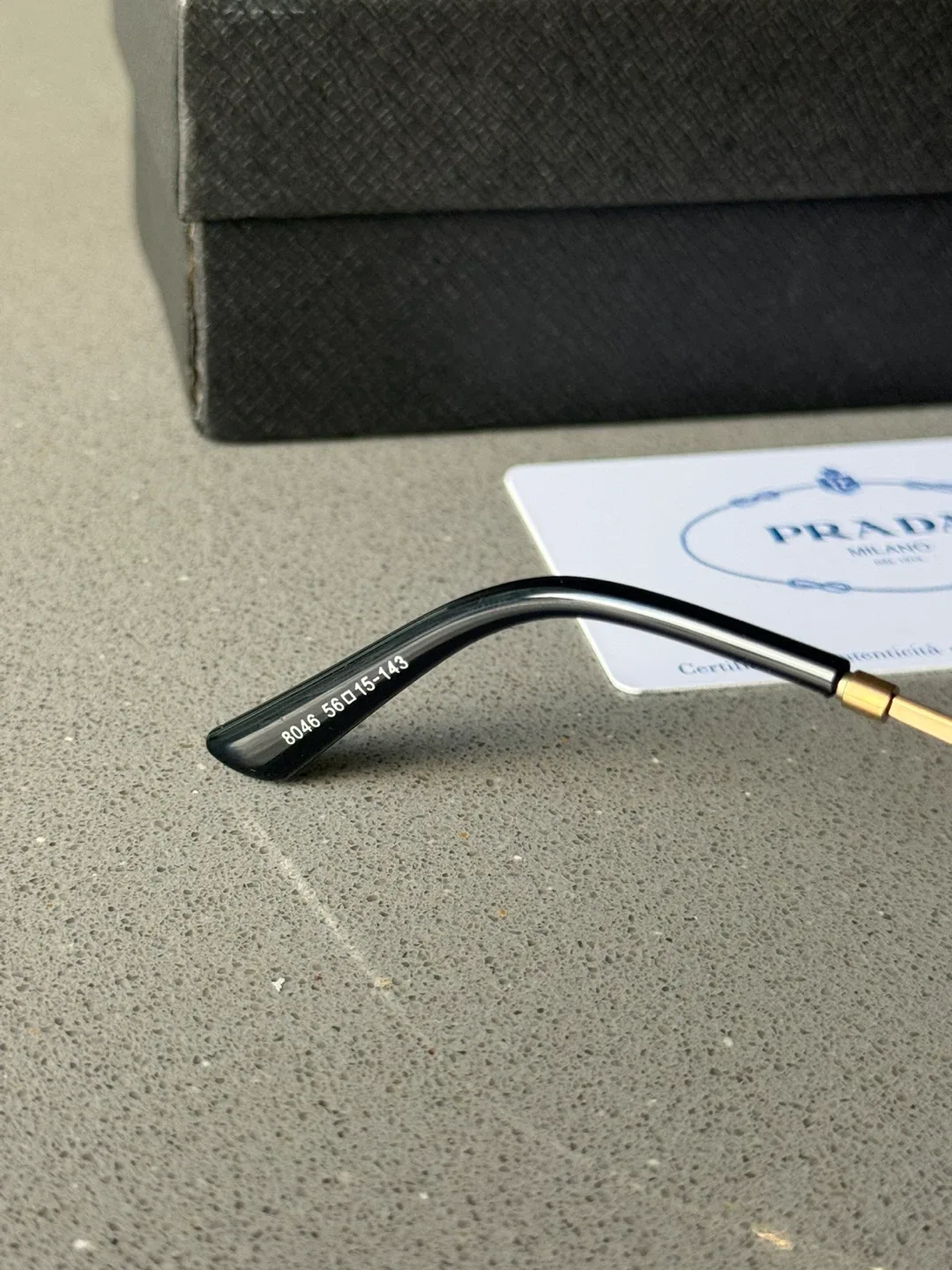 Luxury Authentic Prada Sunglasses 😎 8046 Gold Frame image indicator(4)