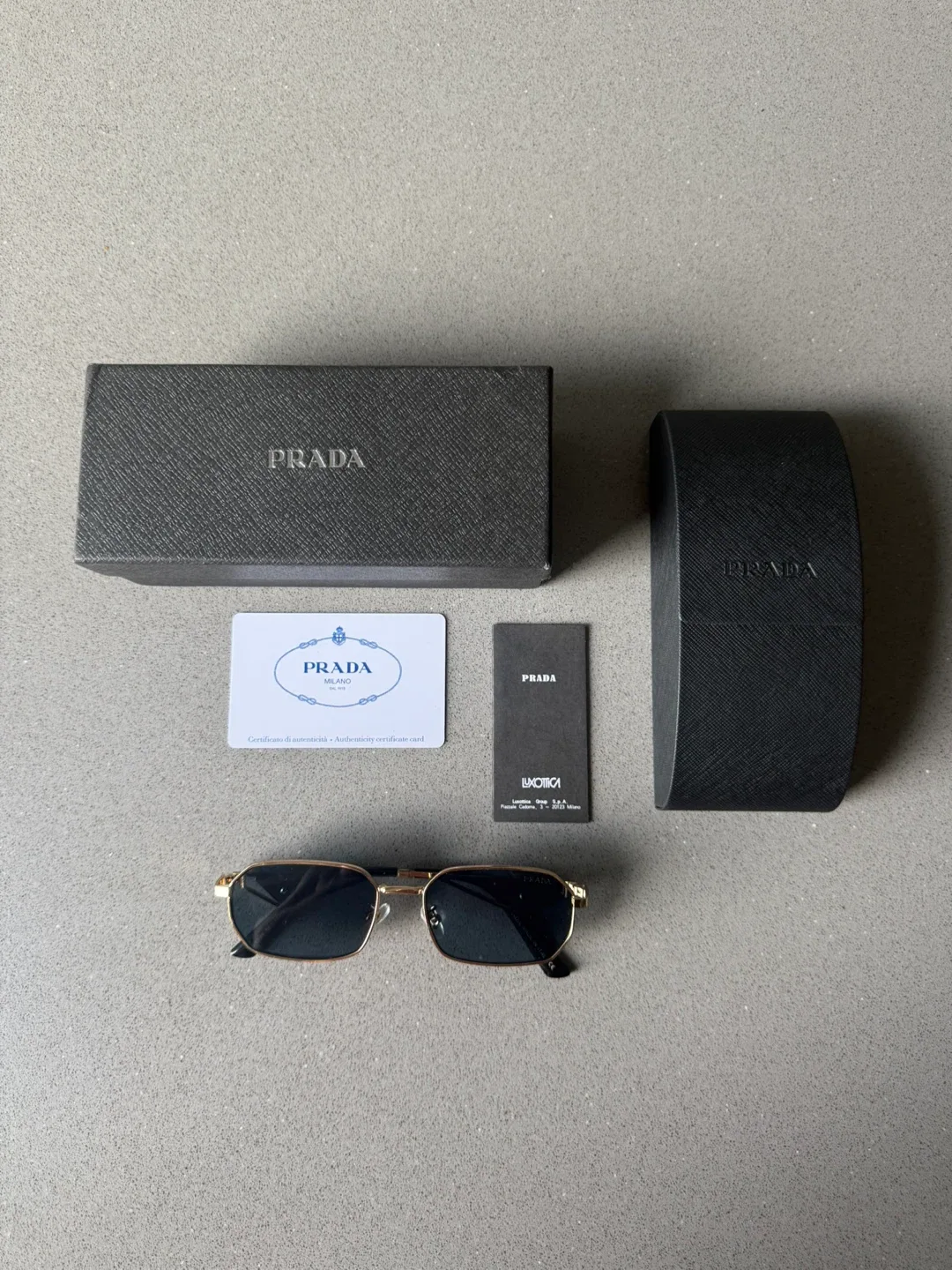 Luxury Authentic Prada Sunglasses 😎 8046 Gold Frame image indicator(6)