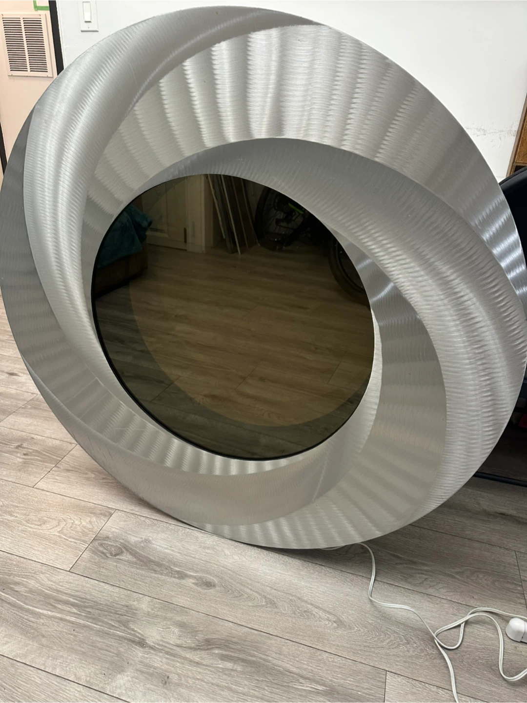 Round Infinity Mirror - Silver Finish - photo 2